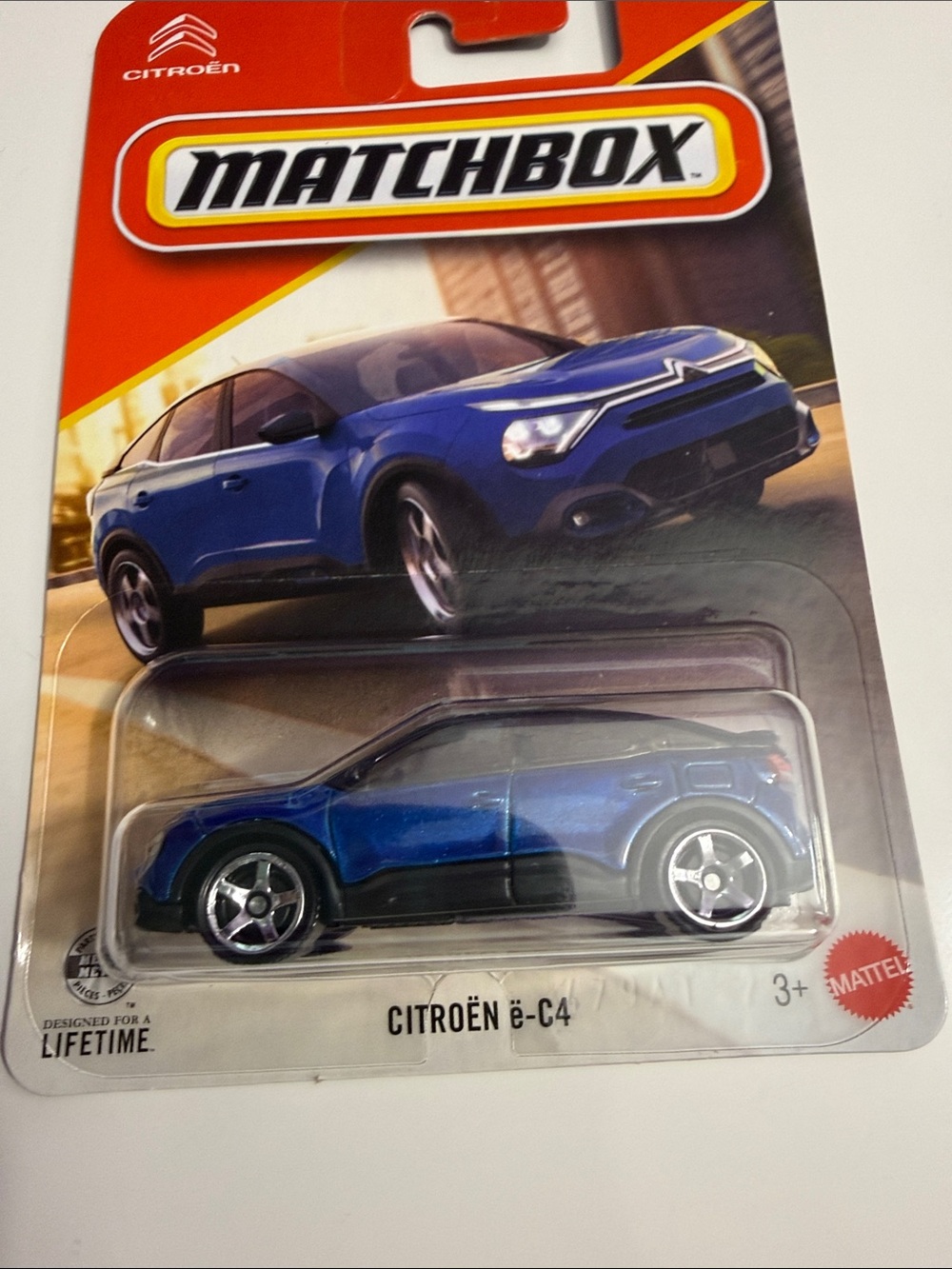Matchbox Citroën ë-C4 Die-Cast Toy Car - Blue and Black